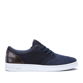 Mens Supra Low Top Shoes CHINO COURT Blue/Gray | AU-30922